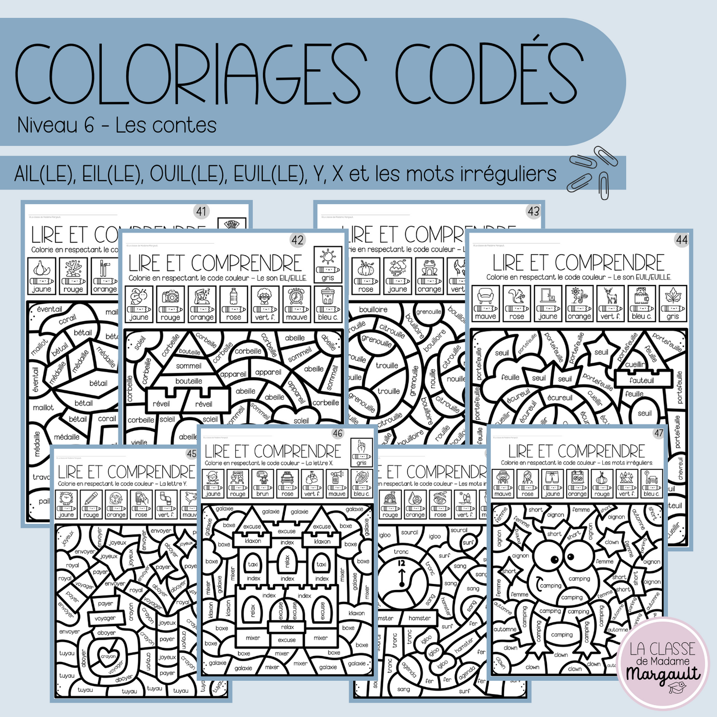 Coloriages codés - Lecture (6)