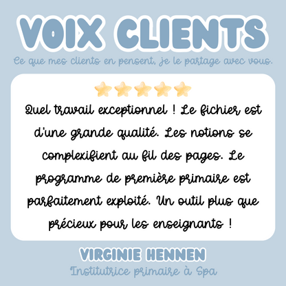 Guide de lecture - 1ère primaire