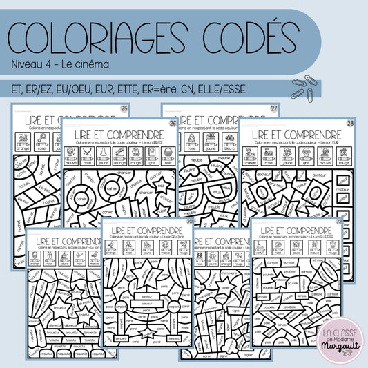 Coloriages codés - Lecture (4)
