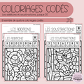 Coloriages codés - Les additions & soustractions jusque 20