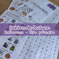 Cahier de lecture - Halloween (P1)