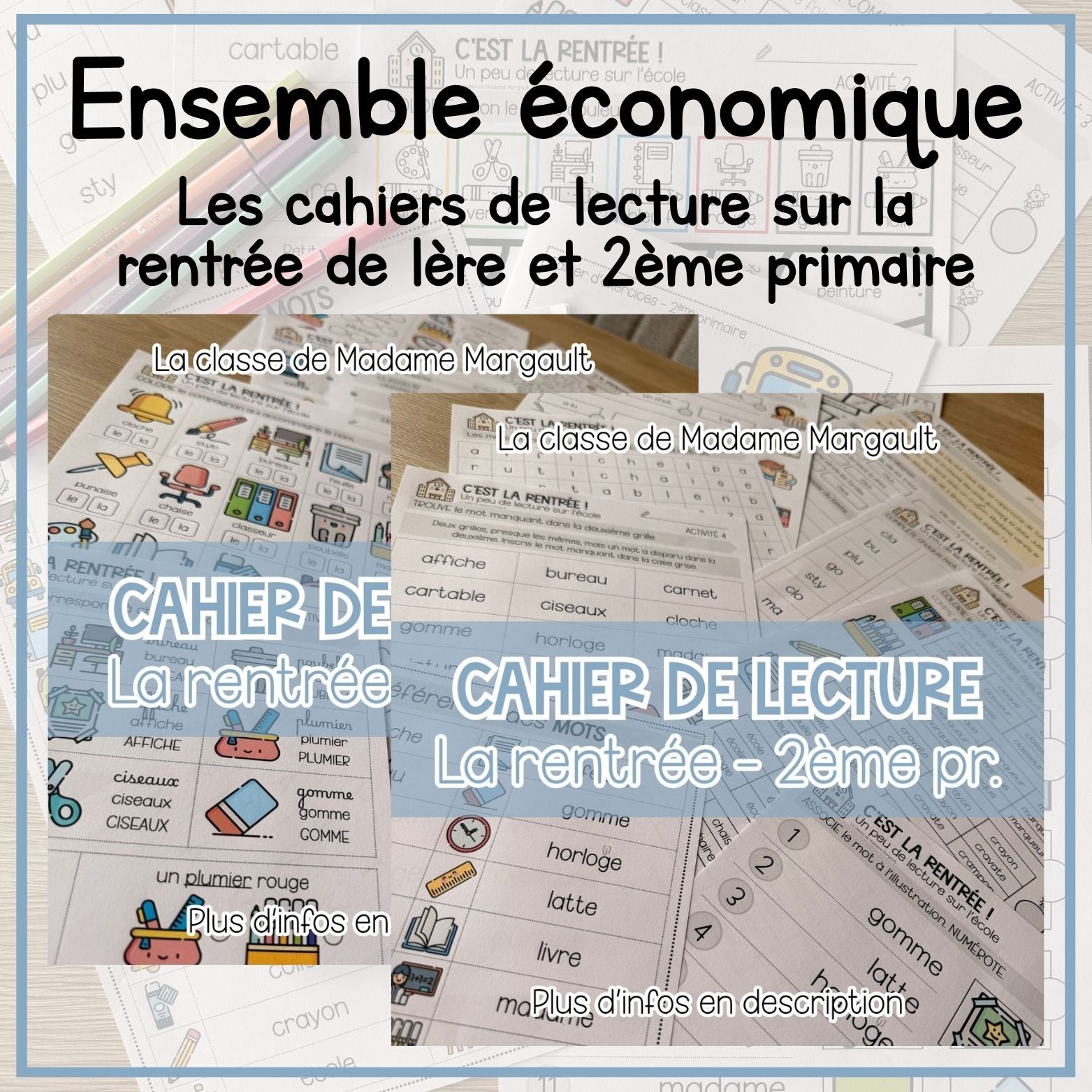 ENSEMBLE - Cahier de lecture (la rentrée - P1/P2)