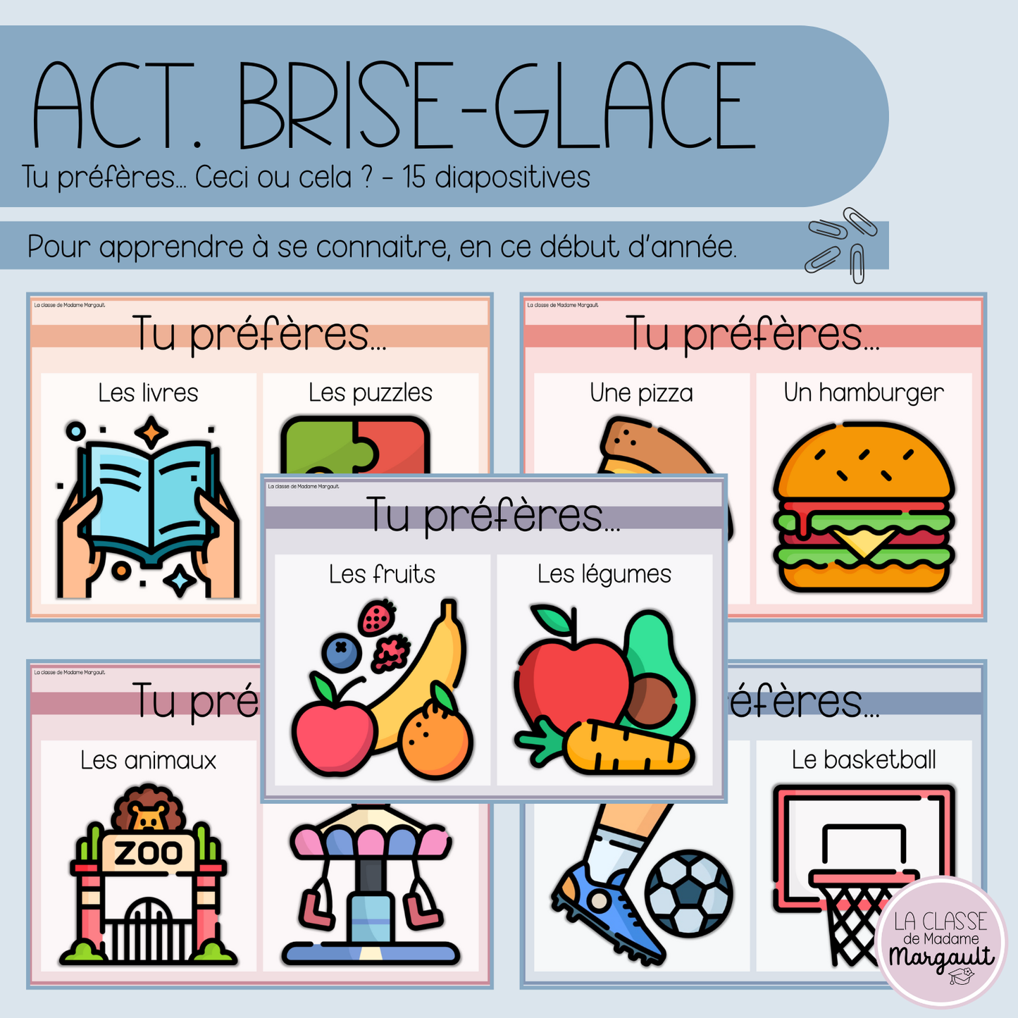 Activité brise-glace - Tu préfères...