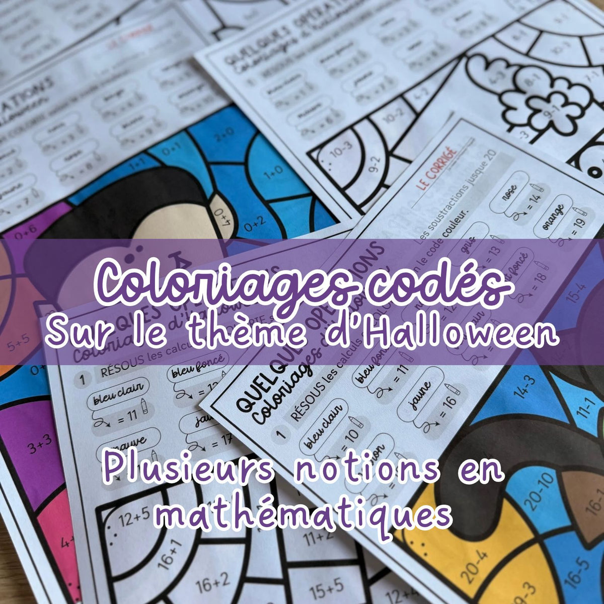 Coloriages codés - Halloween