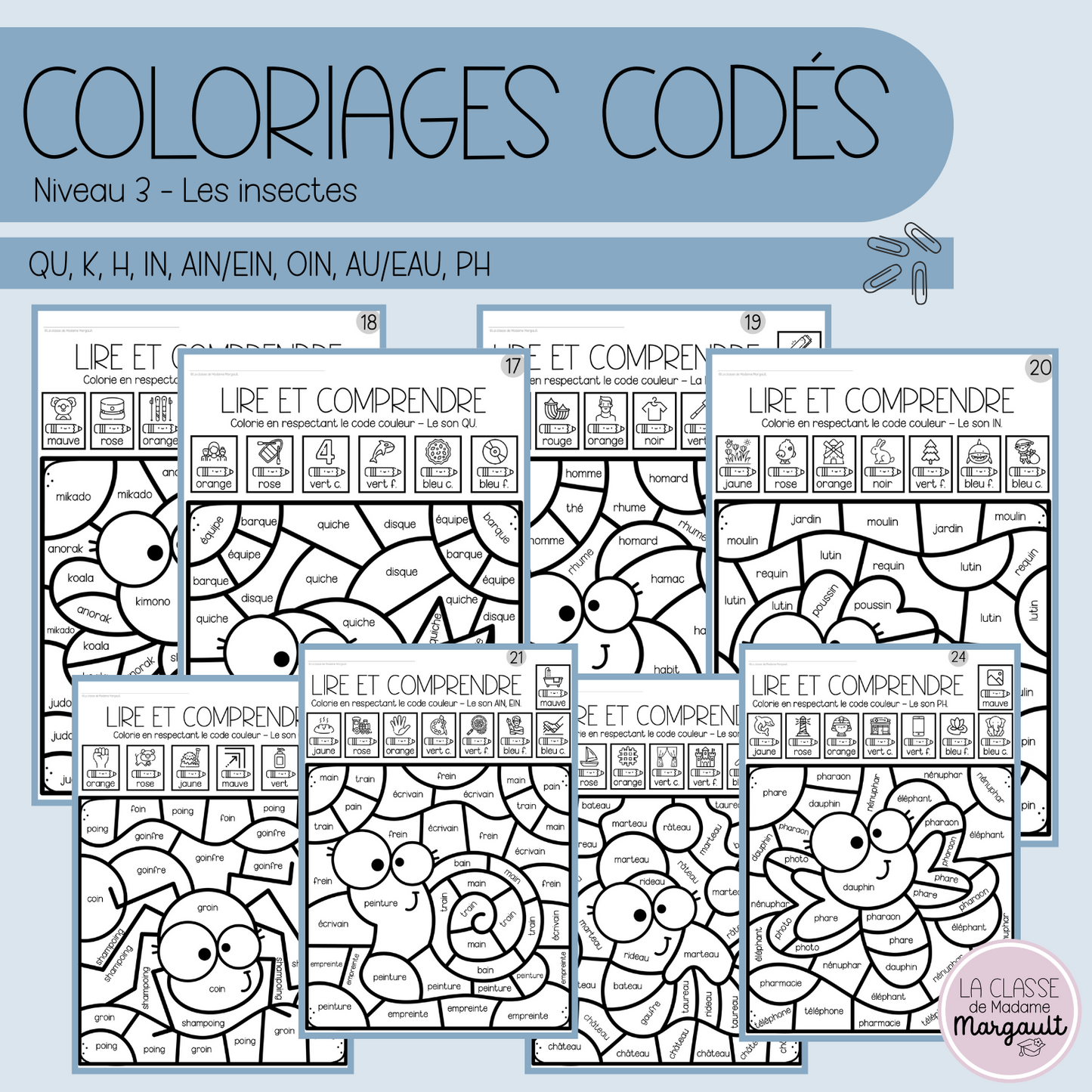 Coloriages codés - Lecture (3)