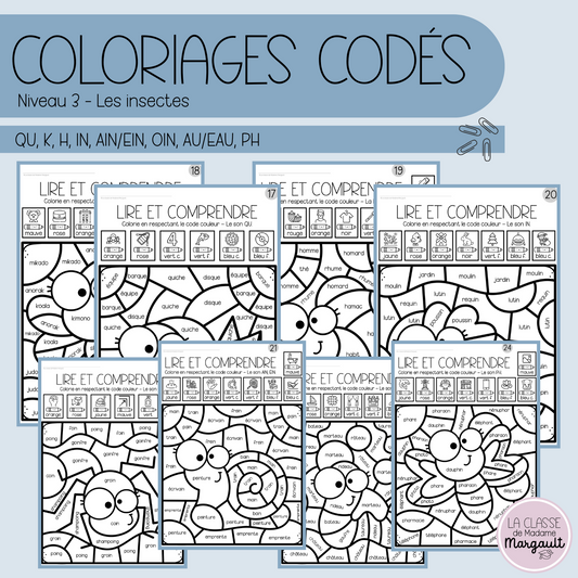 Coloriages codés - Lecture (3)