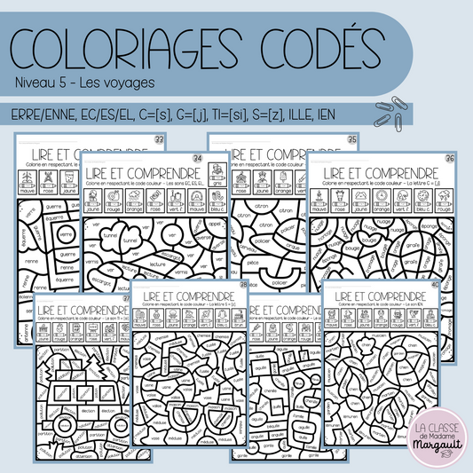 Coloriages codés - Lecture (5)