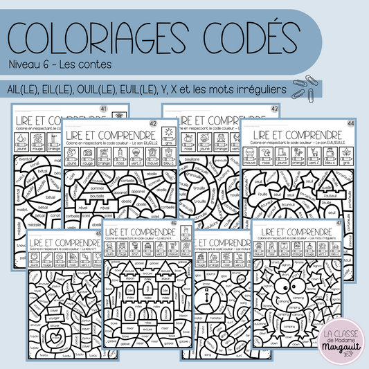 Coloriages codés - Lecture (6)