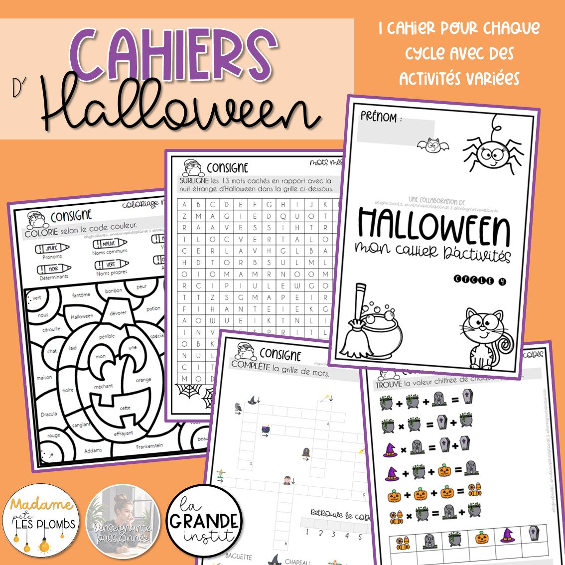 Des cahiers d'activités pour Halloween