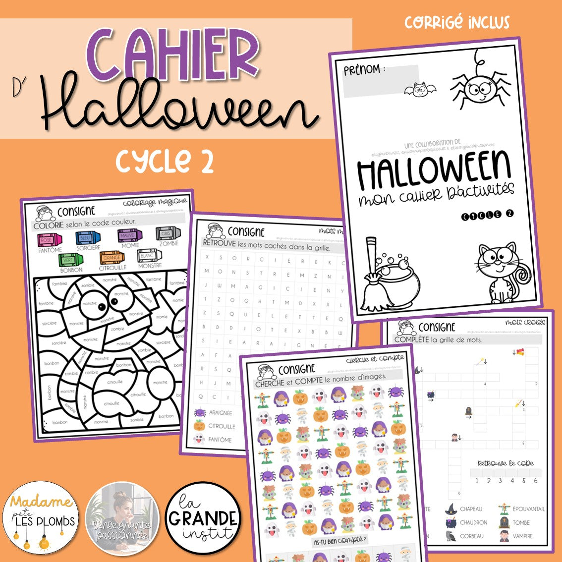 Des cahiers d'activités pour Halloween