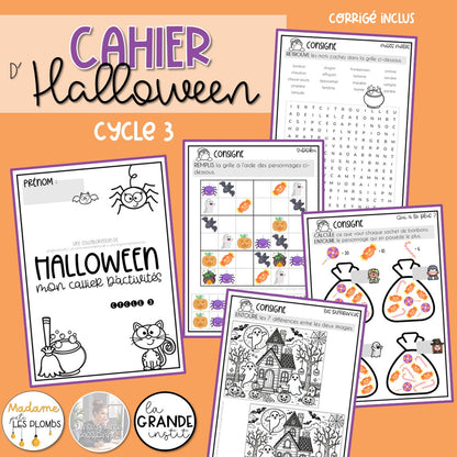 Des cahiers d'activités pour Halloween