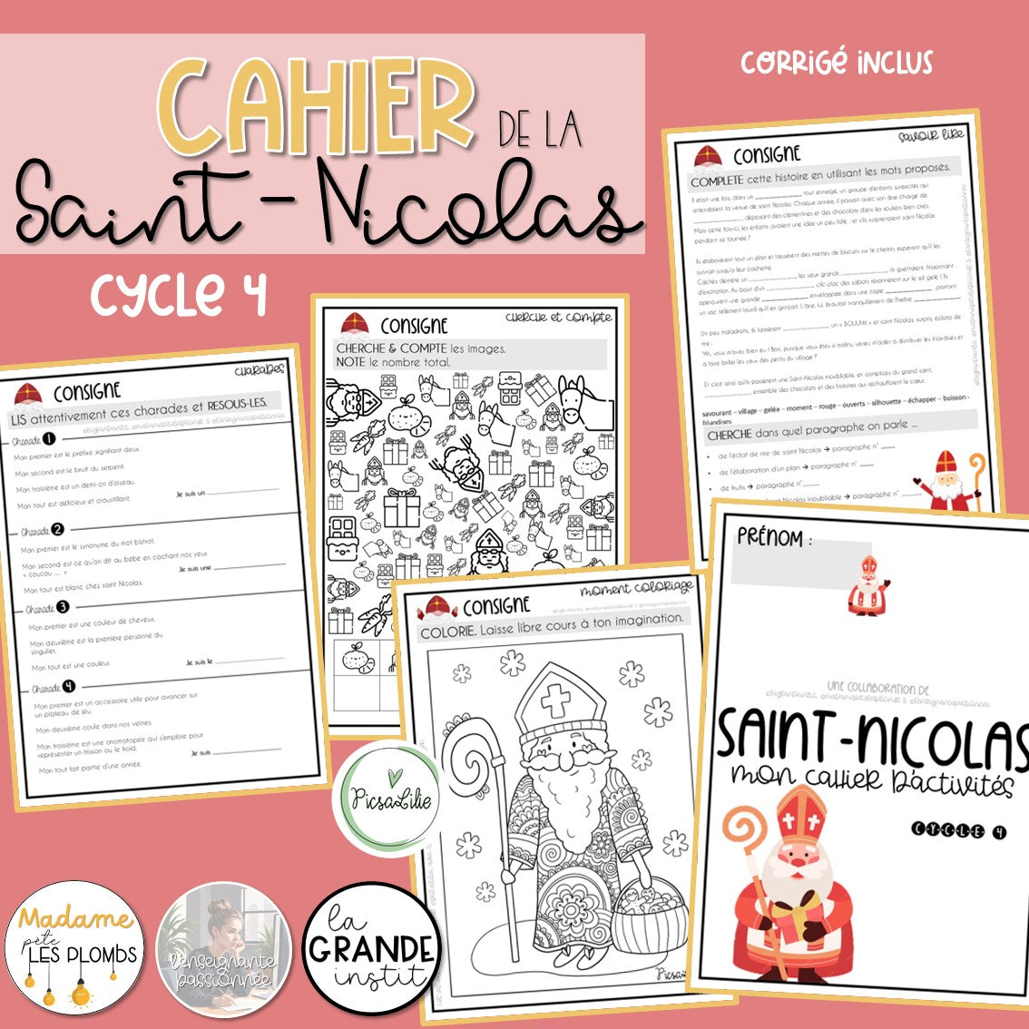Des cahiers d'activités pour la Saint-Nicolas