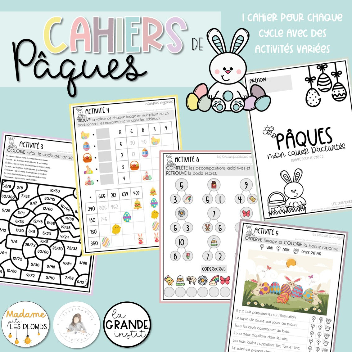 Des cahiers d'activités pour Pâques