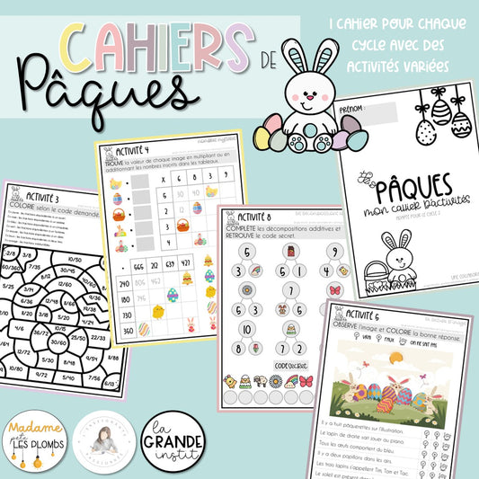Des cahiers d'activités pour Pâques