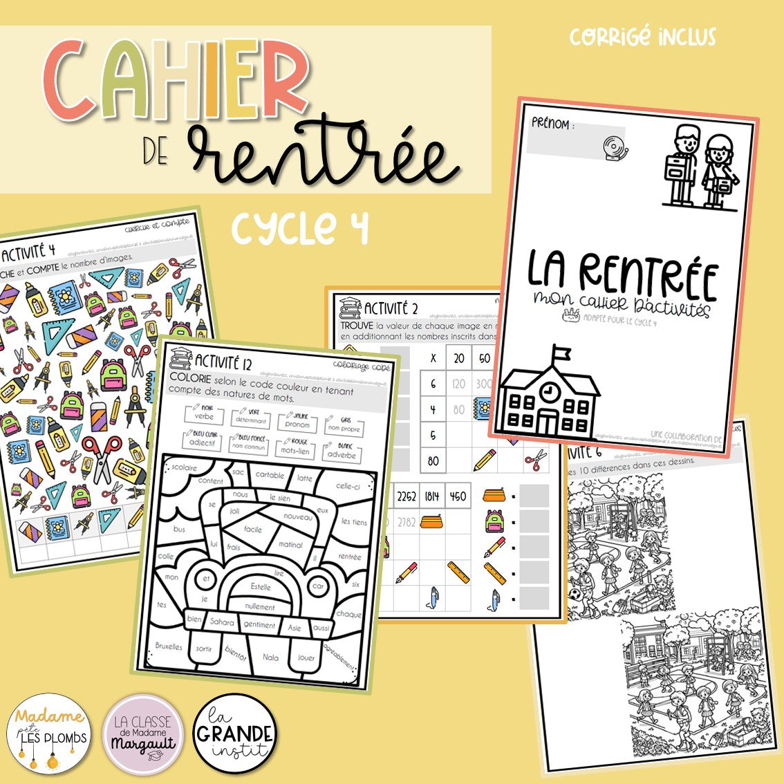 Des cahiers d'activités pour la rentrée scolaire