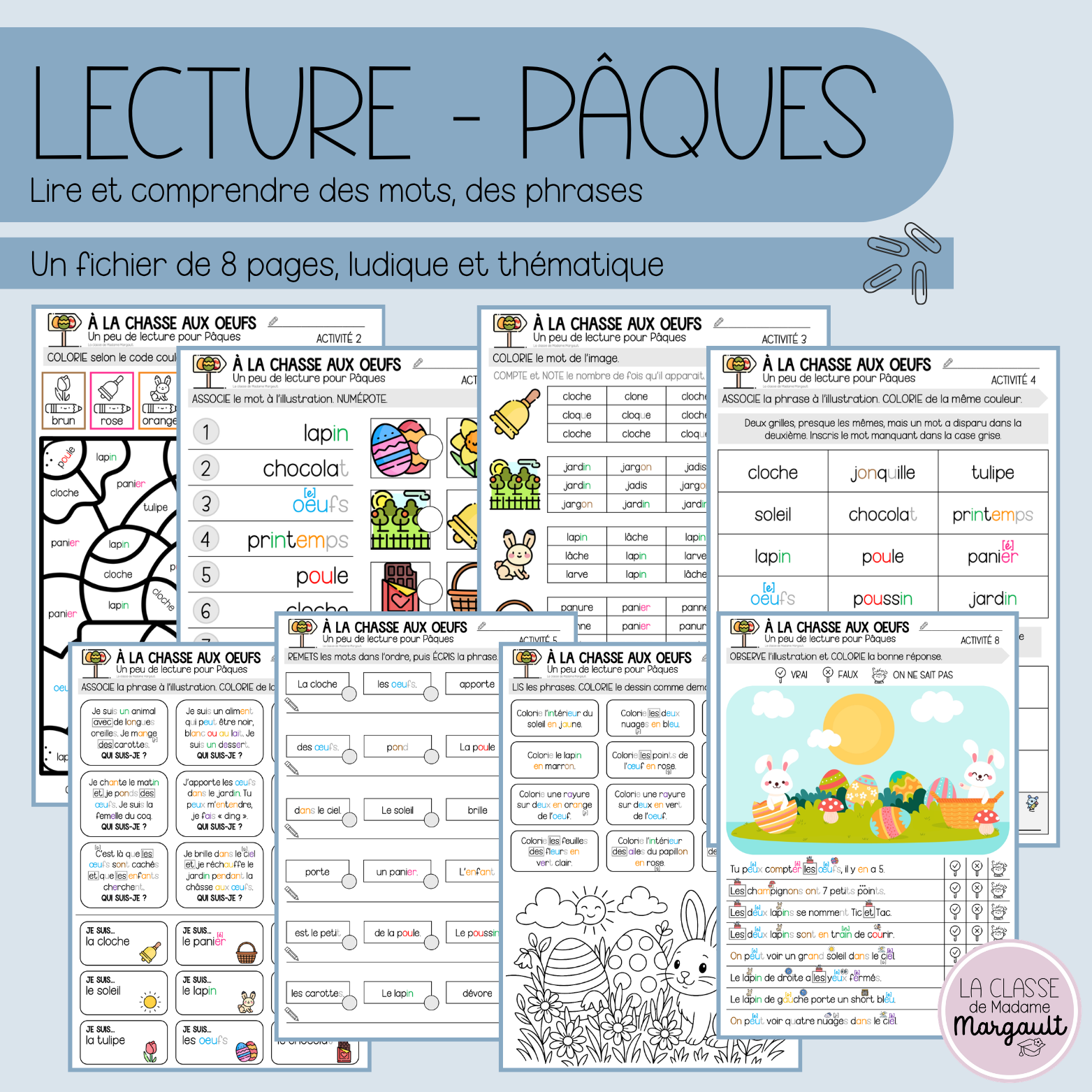 Ateliers de lecture - Pâques