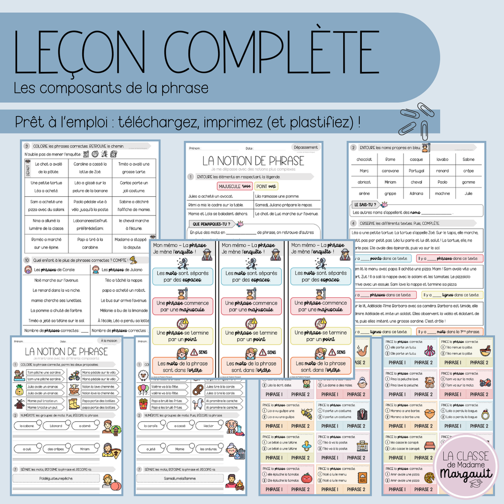Leçon - La phrase