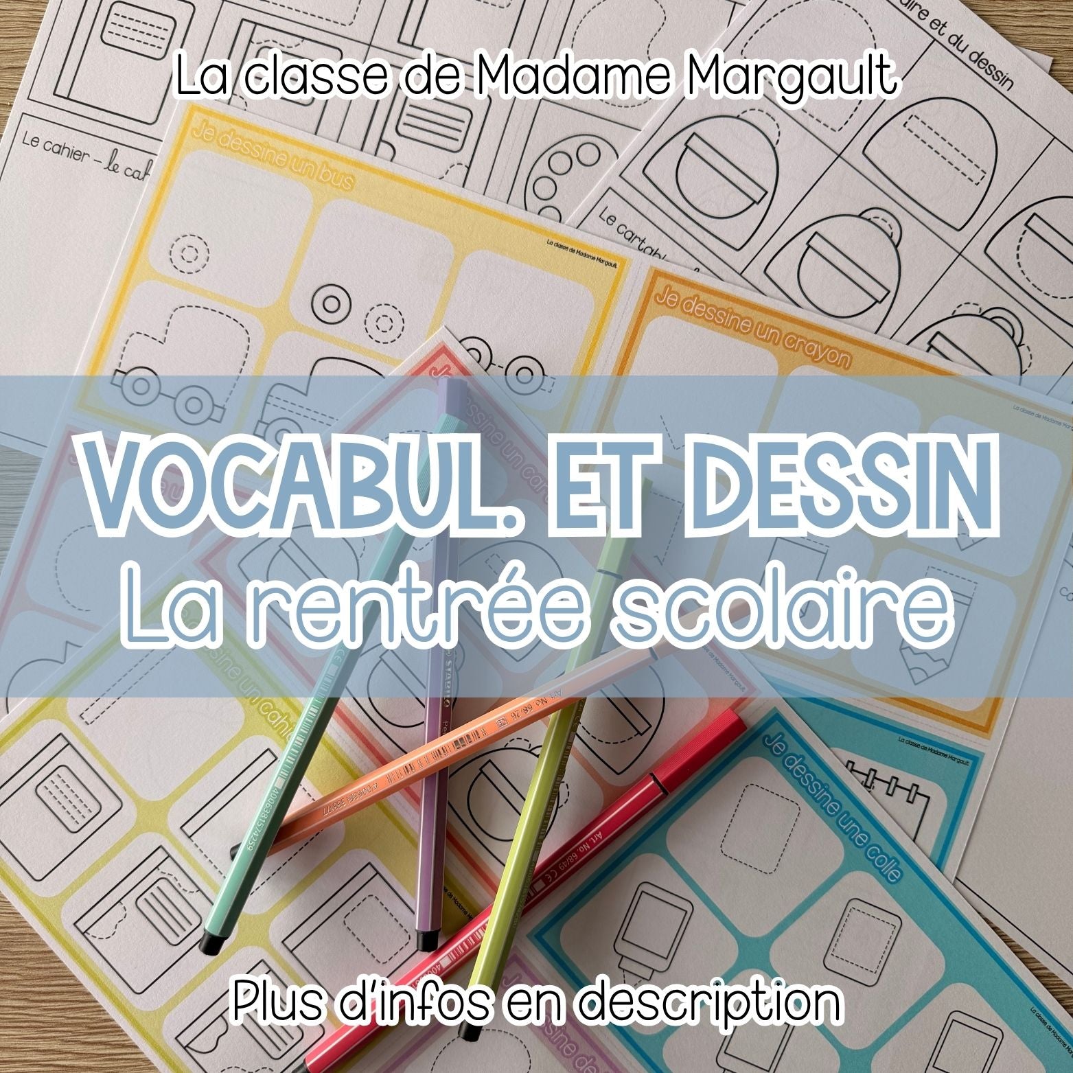 Je dessine pas à pas - L'école