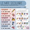 Jeu des syllabes - Le matériel scolaire