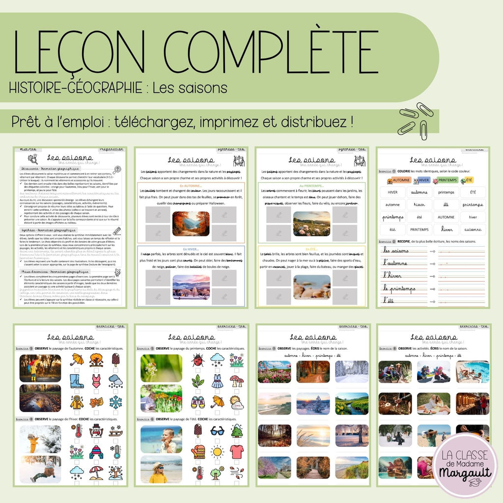 Leçon - Les saisons