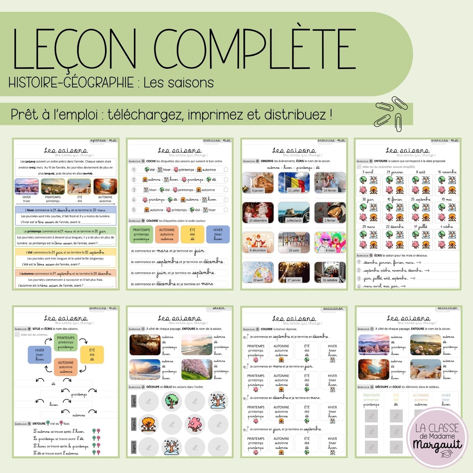 Leçon - Les saisons