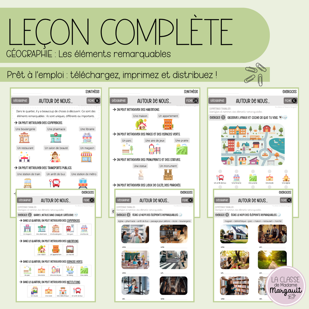 Leçon - Les éléments remarquables